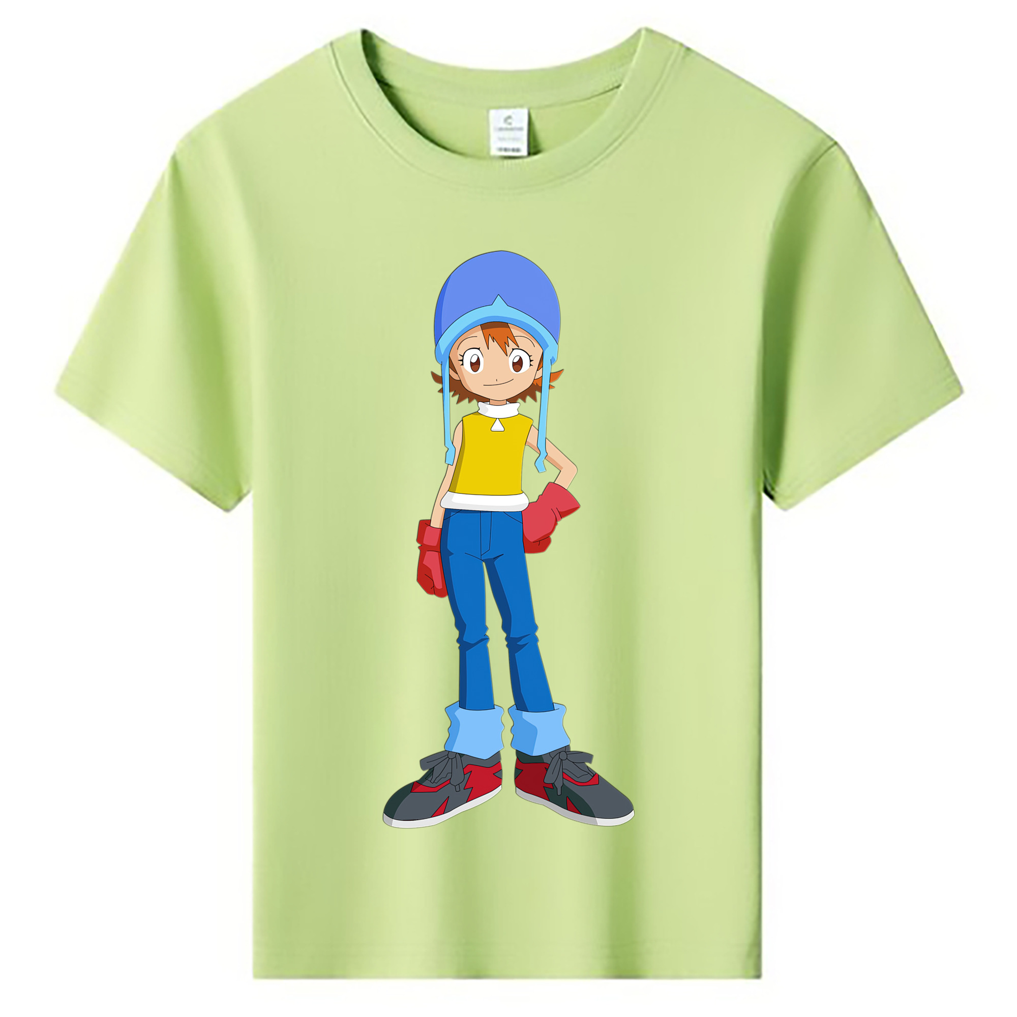 （画像用） Digimon デジタルモンスター/デジモン 綿100％キッズTシャツ（フロントプリント）